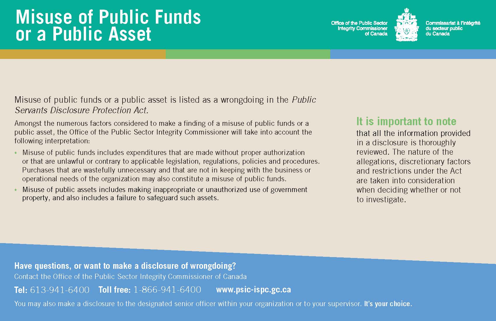 Misuse of Public Funds or a Public Asset